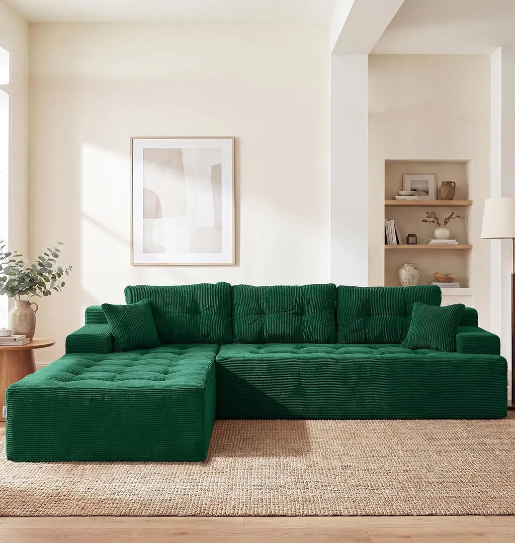 Modular Sectional Sofa Couches L-Shape Couch 3 Seat Modular Sofa Memory Foam Sectional Couches for Living Room,, Customized
