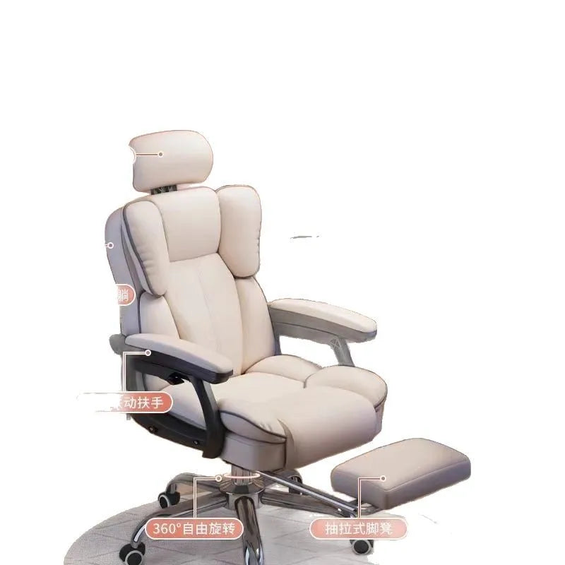 Home computer chair ergonomic gaming chair office chair dormitory live study comfortable long-term sitting swivel chair