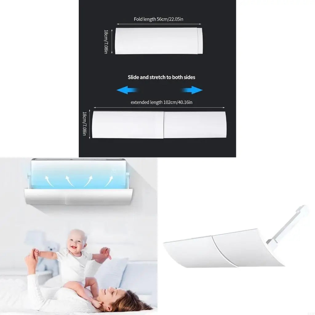 F92F Air ConditionersWind Blocking Anti-draft Ventilation Cover for Wall-mounted Unit
