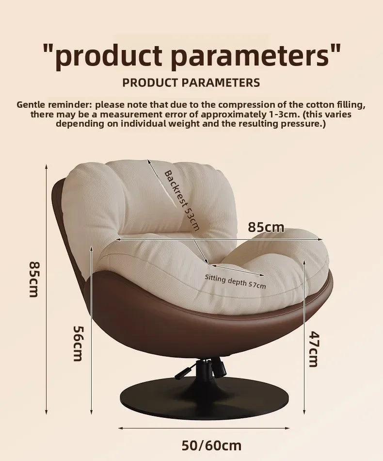 Eggshell Rocking Chair Lazy Sofa Reclining Chair Adult Sleeping Balcony Home Leisure Chair Single Living Room Lazy Chair