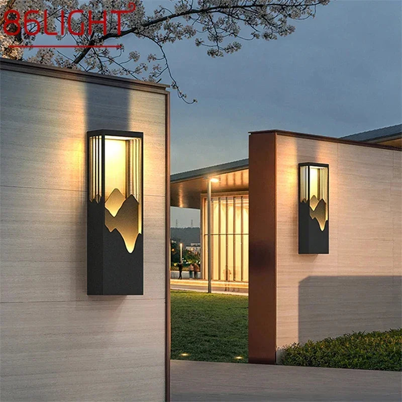 86LIGHT Contemporary LED Outdoor Wall Lamps Electric Simplicity Waterproof Balcony Hallway Courtyard  Gate
