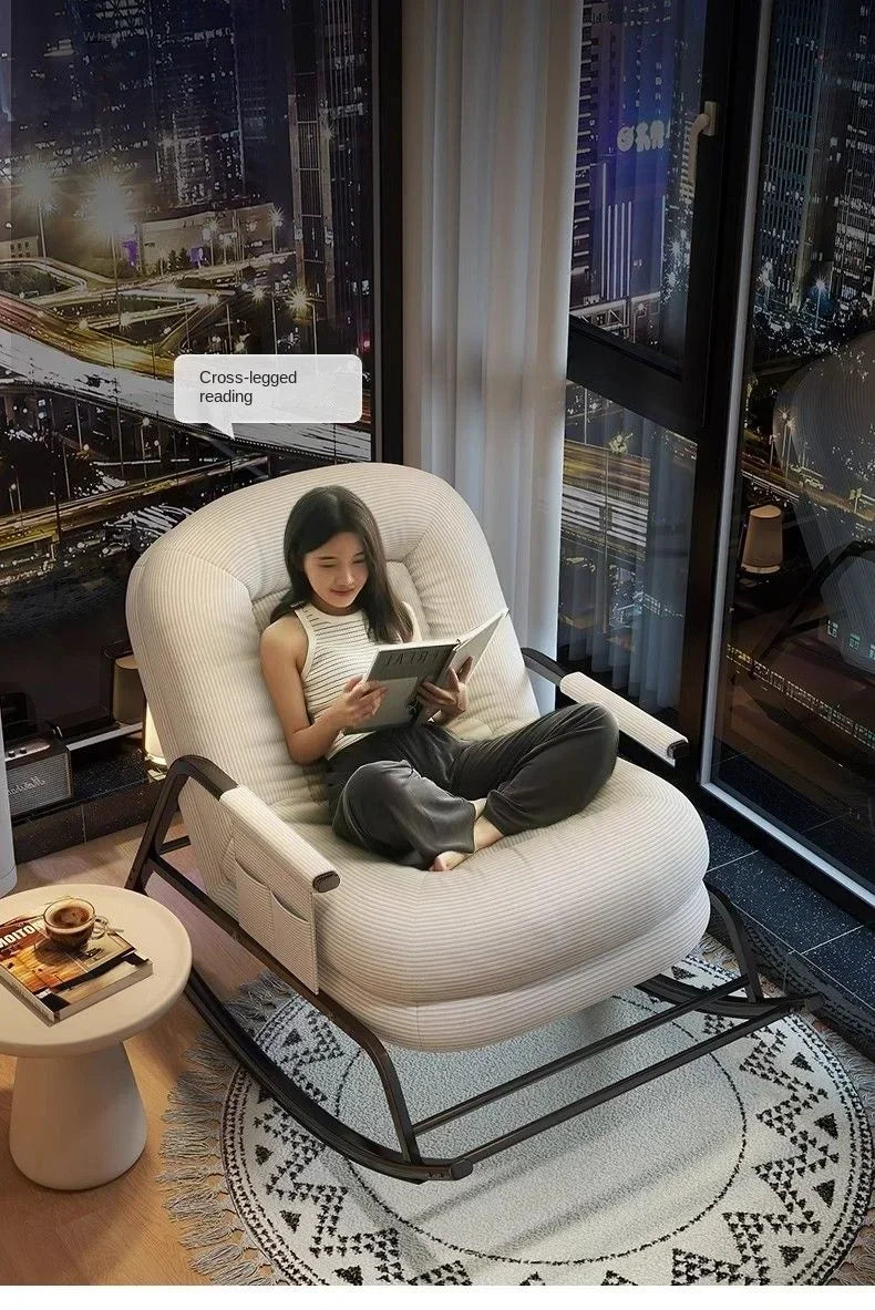 Lazy rocking chair Lazy sofa Home balcony Leisure living room Siesta chair Single Internet celebrity bedroom Siesta recliner