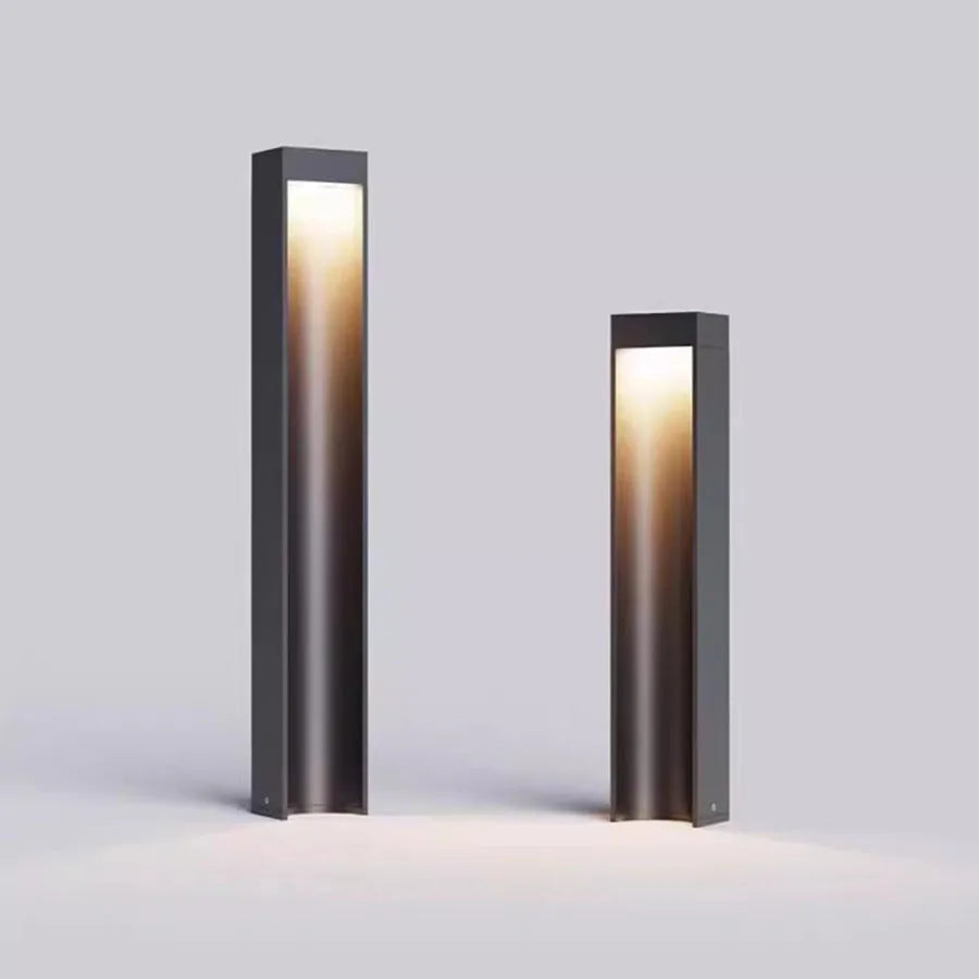 30/60/80CM Outdoor LED Landscape Bollard Light Waterproof Garden Pathway Light Villa Courtyard Floor Pillar Lawn Lamp