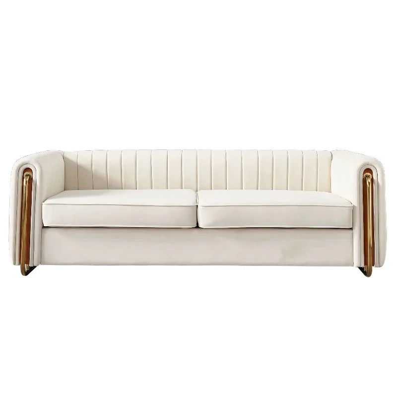 #High-End Luxury Velvet Sofa Set For Living Room Hotel Villa Sectional Convertible For Apartment Use