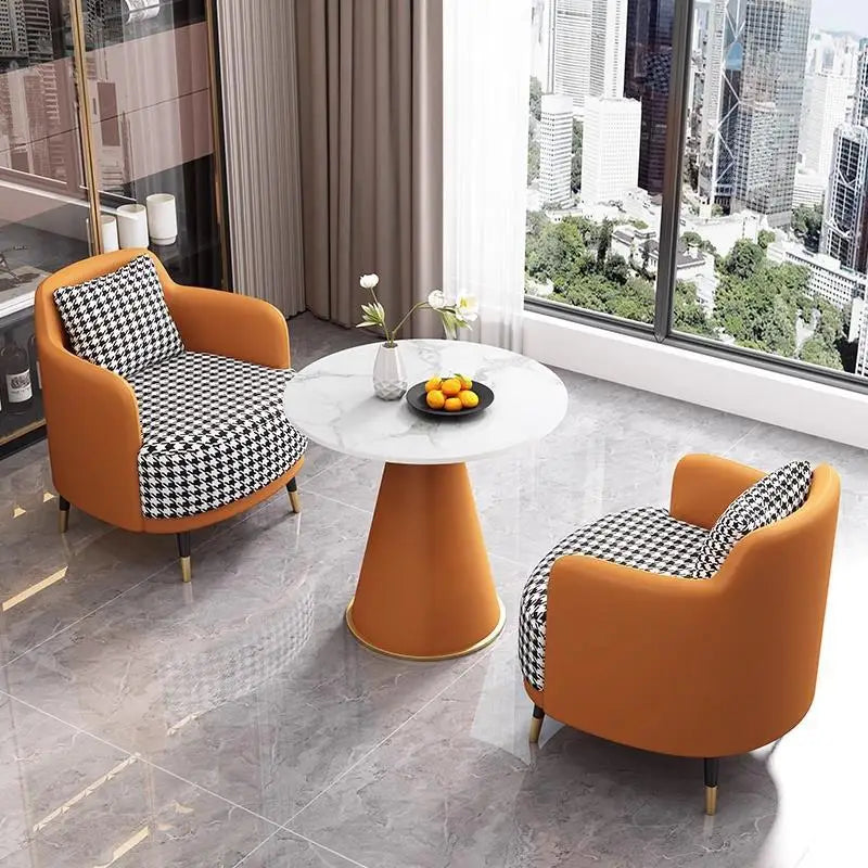 Business reception sofa, light luxury modern minimalist design, suitable for reception, sales office, office, balcony, leisure a