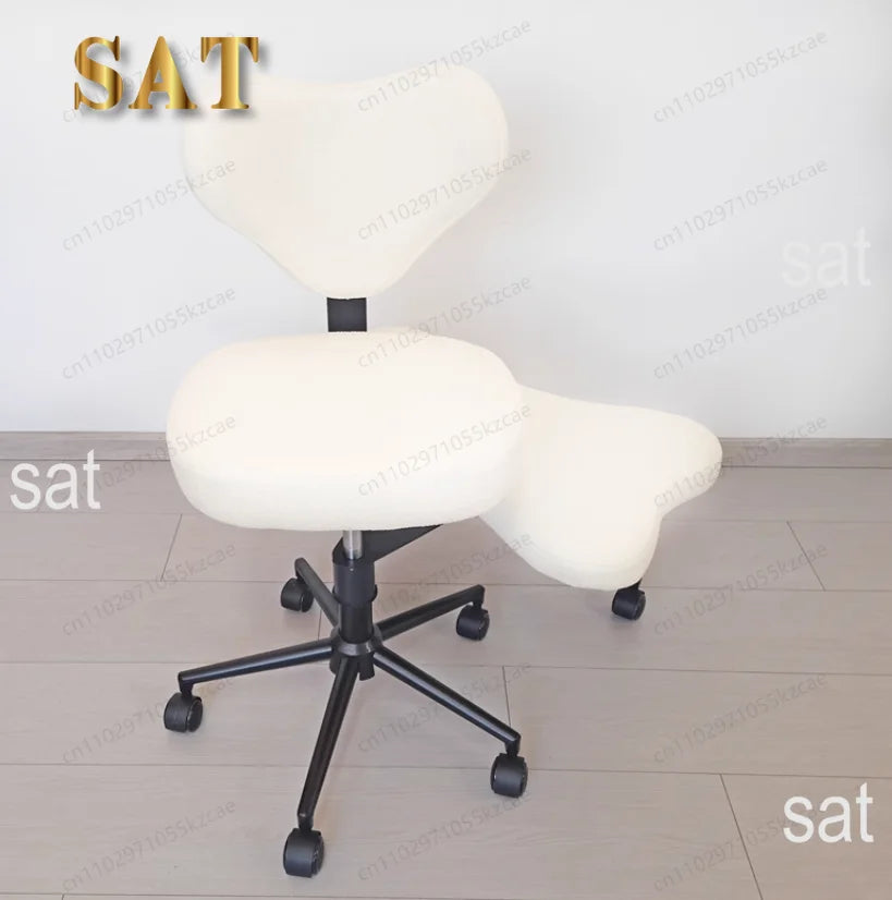 ZCross Leg Chair - Meditation Chair With Wheels, ADHD Chair, Height Adjustable Seat, Adjustable FootstoolZ