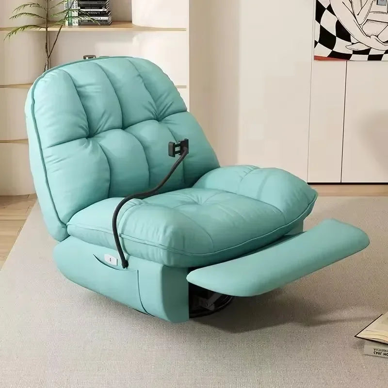 2026 Manual operation rotation  Lazy couch  high quality comfortable Modern Lounge Single Recliner Sofa