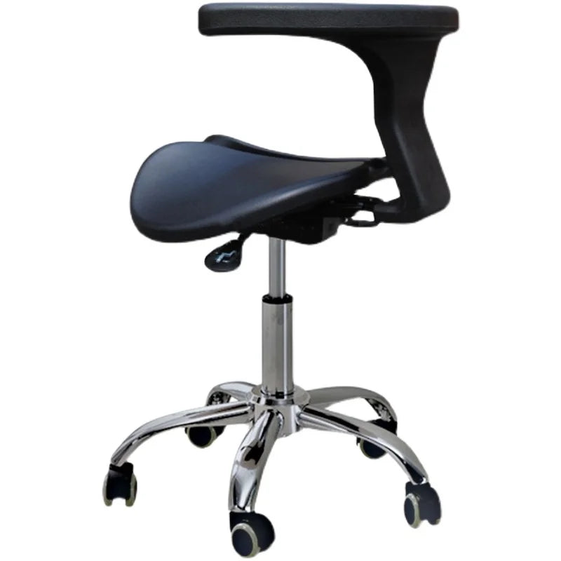 ‌Dental Saddle Stool - Adjustable  Chair with Silent Wheels, Ergonomic Salon & Clinic Seat for Spa/Doctor