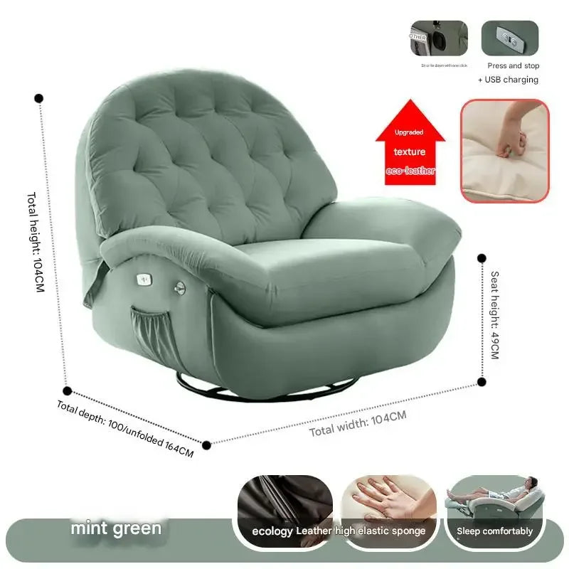 Designer Relax Massage Living Room Chairs Balcony Reading Swivel Comfortable Massage Ergonomic Fauteuil Lounge Suite Furniture