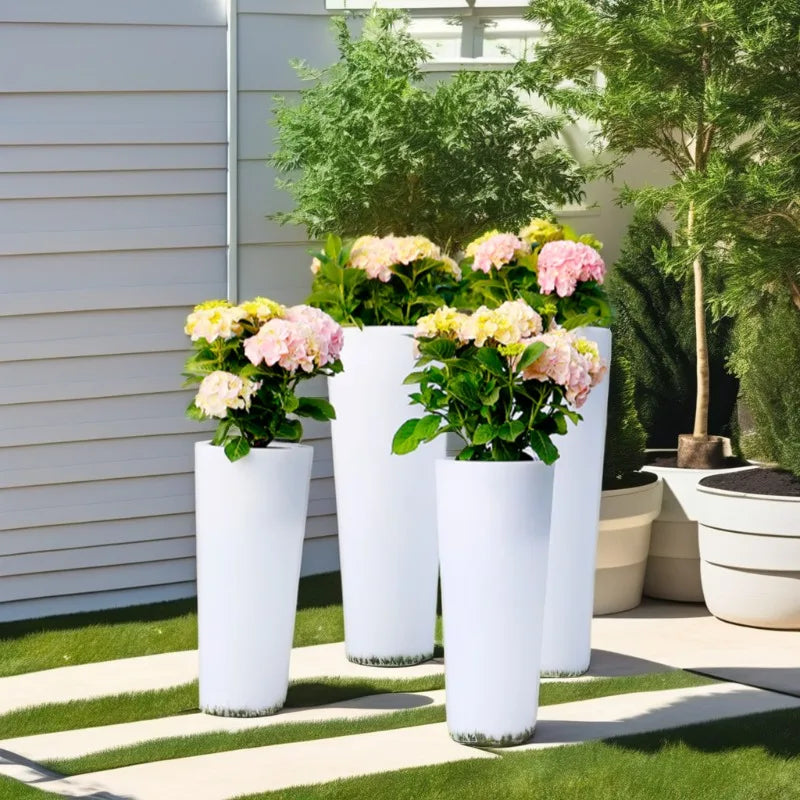 Outdoor Waterproof Luminous Flower Pot, Home Remote Control Light Emitting Diode Intelligent Environmental Protection Flower Pot