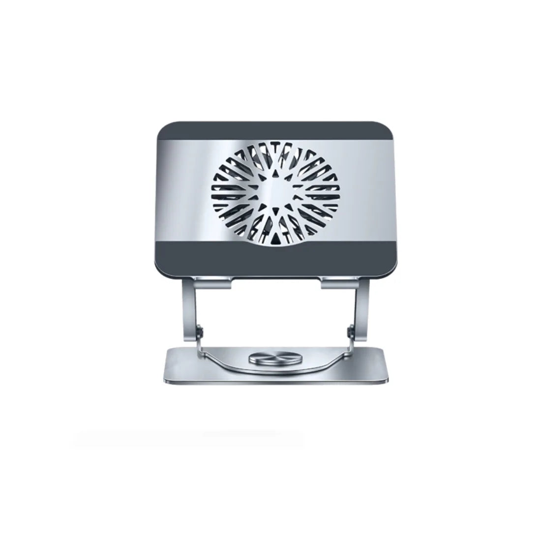 360-Degree Rotatable Carbon Steel Laptop Folding Stand Tablet Desktop Height Adjustable Fan Cooling