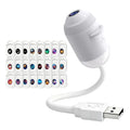 USB Starry Sky Projector Lamp 2 in 1 Night Light with Touch Control Adjustable Brightness Clear HD Image for Bedroom Decor Gift