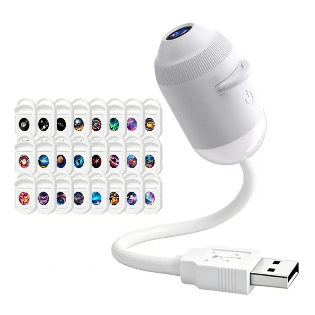 USB Starry Sky Projector Lamp 2 in 1 Night Light with Touch Control Adjustable Brightness Clear HD Image for Bedroom Decor Gift