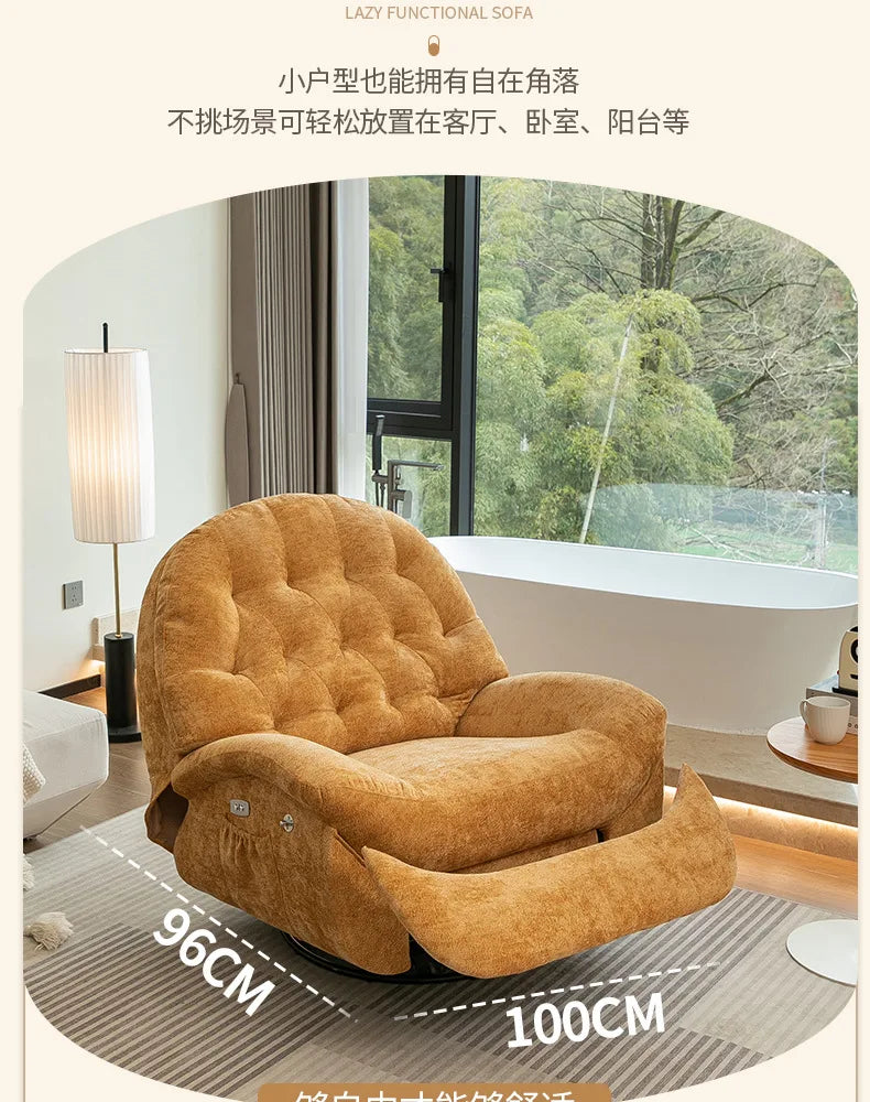 Multifunctional lazy sofa first class  living room sofa chair sleeping recliner electric single Internet celebrity