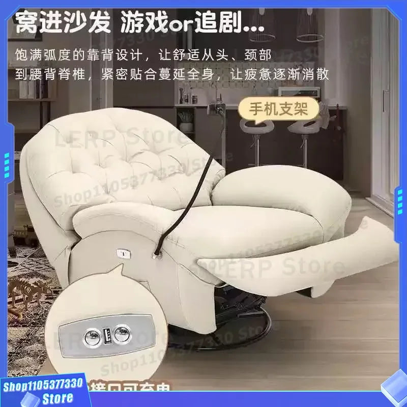 Adult first-class space sofa cabin multifunctional lazy sofa electric rocking chair single sleeping sofa life