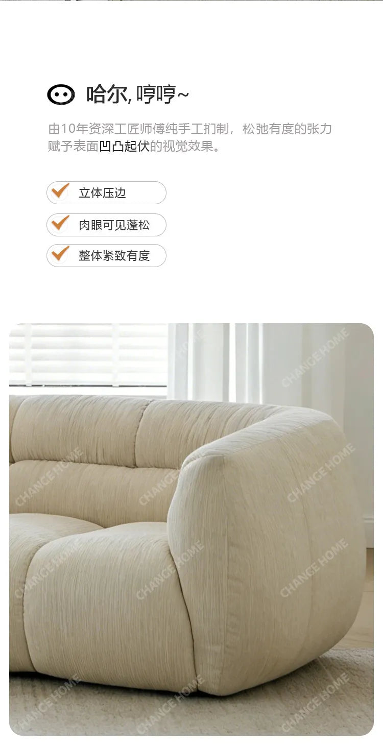 Chenille Fabric Sofa Modern Fashion Minimalist Lounge Couch Luxury Modern Full Size Frame Hotel Couch Furniture Living Room