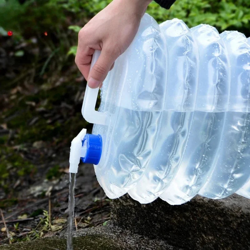 10L-15L Collapsible foldable bottle Container Water Storage Bottle Bucket Pail Water Bag water&juice dispenser Camping Outdoor