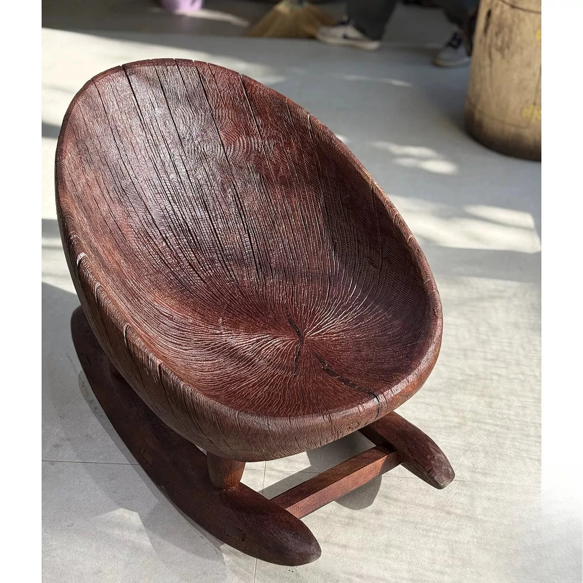 Solid wood rocking chair, casual lazy chair