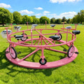2026 Outdoor & Indoor Playground Swing 6 Seats 360-degree Non-motorized Children Home & School Use Steel Constructionpromote sal