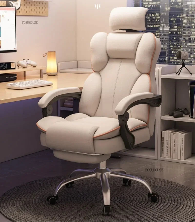 Mobile Ergonomic Office Chair Recliner Computer Bedroom Accent Office Chair Gameing Study Sillas De Oficina Office Furniture