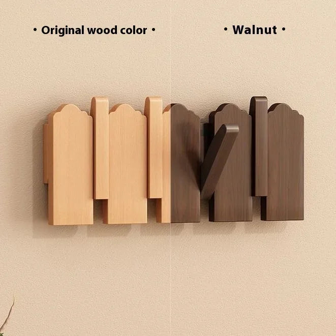 Wooden Piano Key Coat Hooks - Wall Mounted Entryway Hangers for Door & Foyer - Creative Wooden Wall Organizer for Keys & Clothes