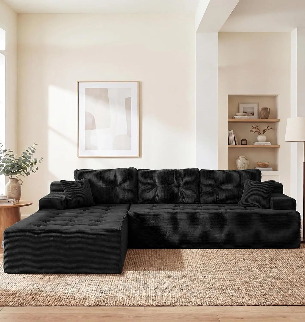 Modular Sectional Sofa Couches L-Shape Couch 3 Seat Modular Sofa Memory Foam Sectional Couches for Living Room,, Customized