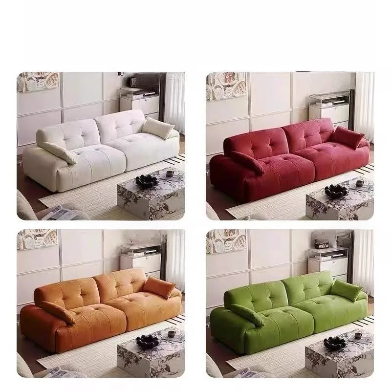 Italian Modern Living Room Sofas White Velvet Luxury Loveseat Living Room Sofas Togo Soft Muebles De Sala Furniture Home
