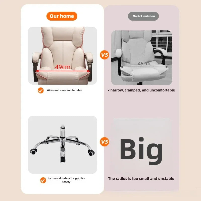 Home Comfort E-sports Chair Sedentary Study Computer Chair Office Sofa Seat Live Streaming Host Live Stream Swivel Chair