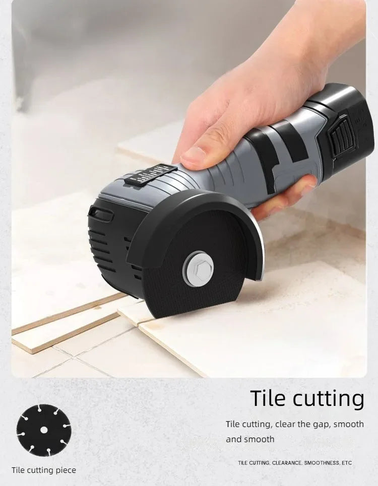 16.8V Cordless Electric Angle Grinder 9000r/min Lithium Battery Mini Polishing Grinding Machine Diamond Cutting Power Grinder