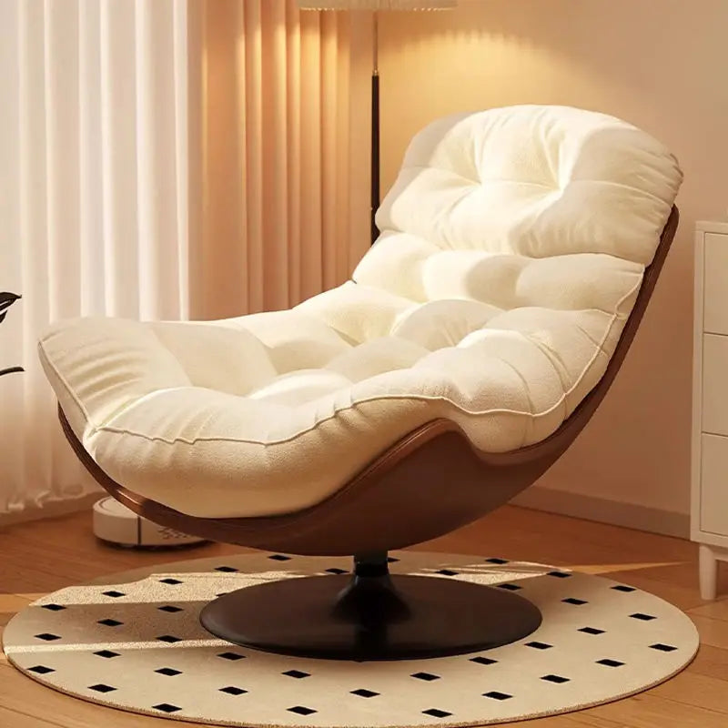 Portable Rocking Chairs 360 Swivel Velvet Metal Luxury Nordic Modern Leather Accent Leisure Set