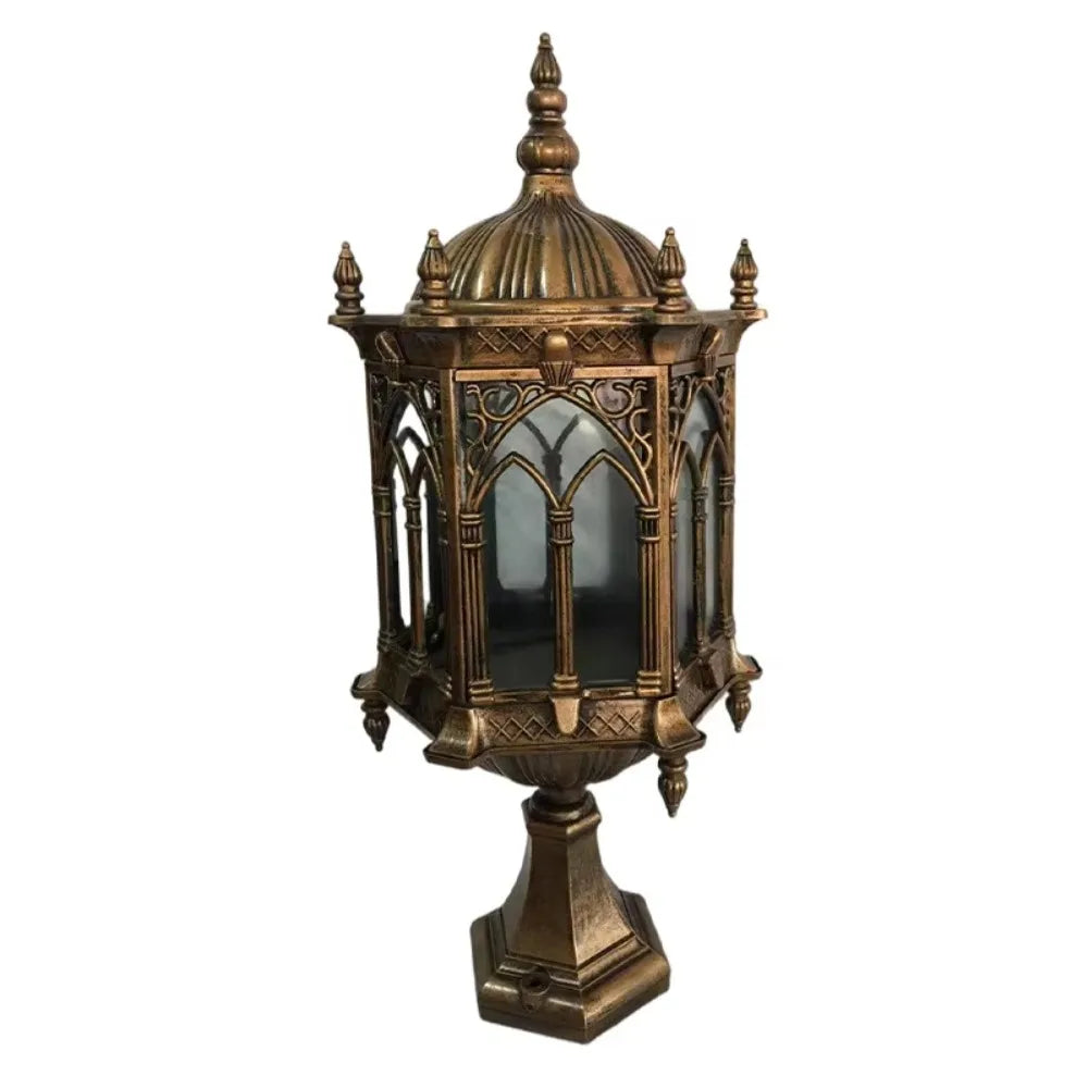 High Quality Antique Vertical Solar Garden Light Aluminum Outdoor Light Emitting Diode Solar Garden Pole Light