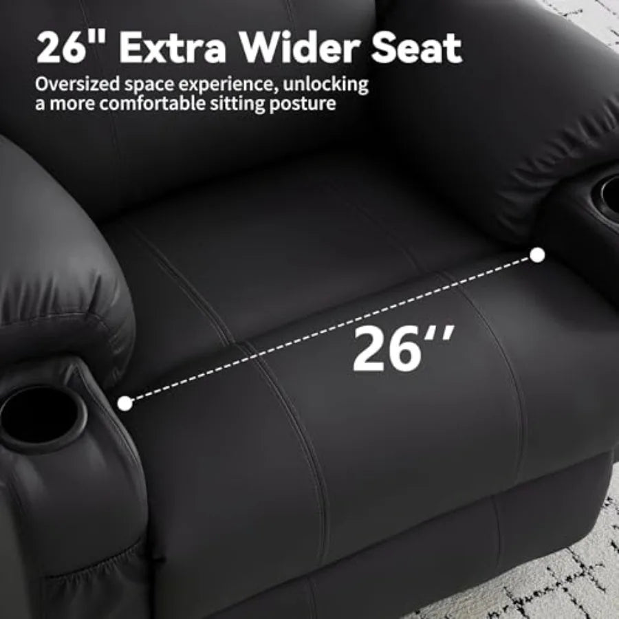 Recliner Chair,Rocking Chair with Massage and Heat,360° Swivel Recliner Chairs for Adults,for Bedroom,Nursery,Living Room Chairs