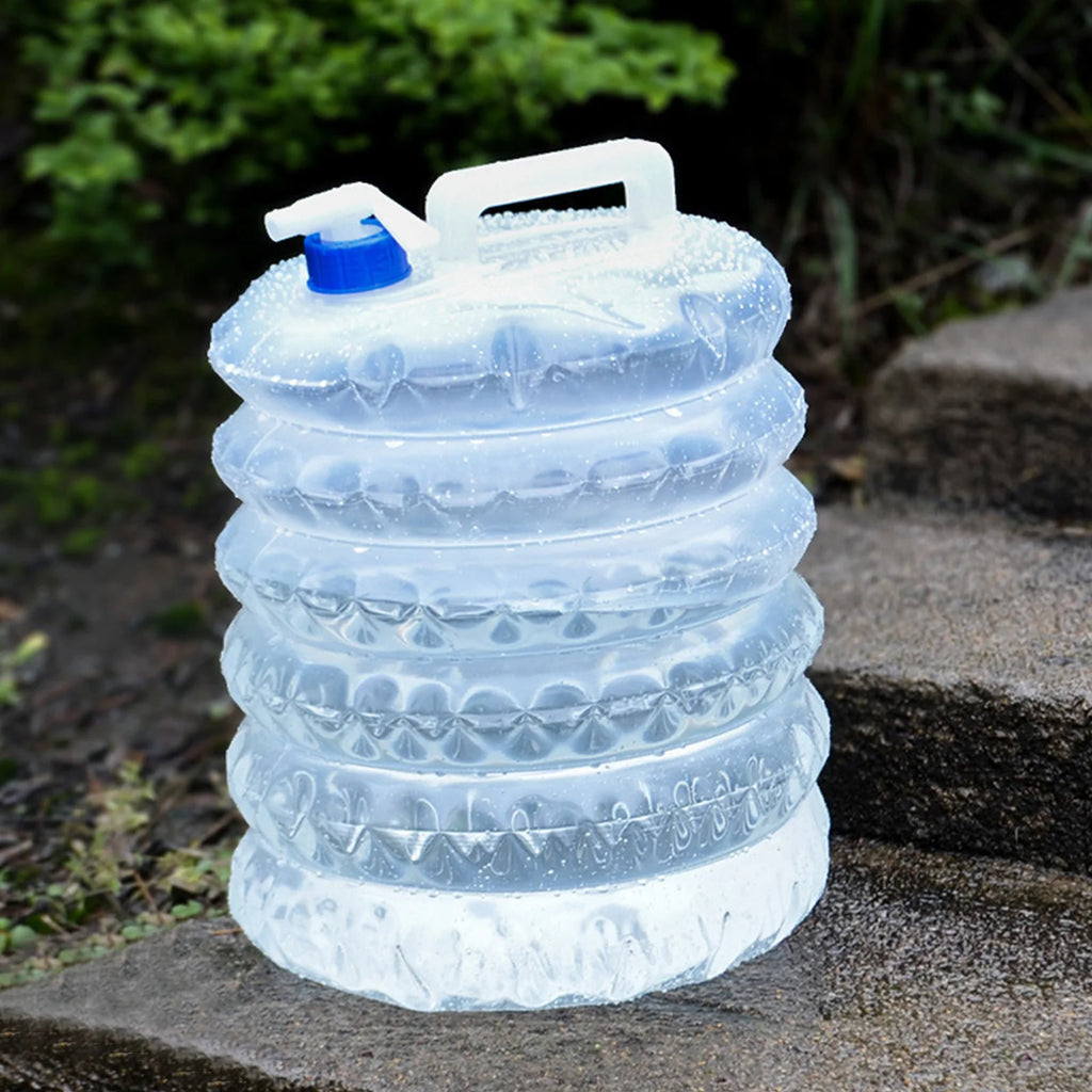 5/10/15L Camping Water  PE Foldable Camp Picnic Water Tank Portable Collapsible Large Capacity for Outing Self-driving
