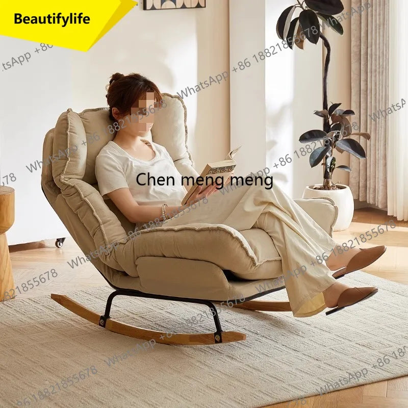 D02 Contemporain Design Chairs Living Room Ergonomic Gaming Single Floor Chairs Minimalist Rocking Mueble Salon House Accessorie