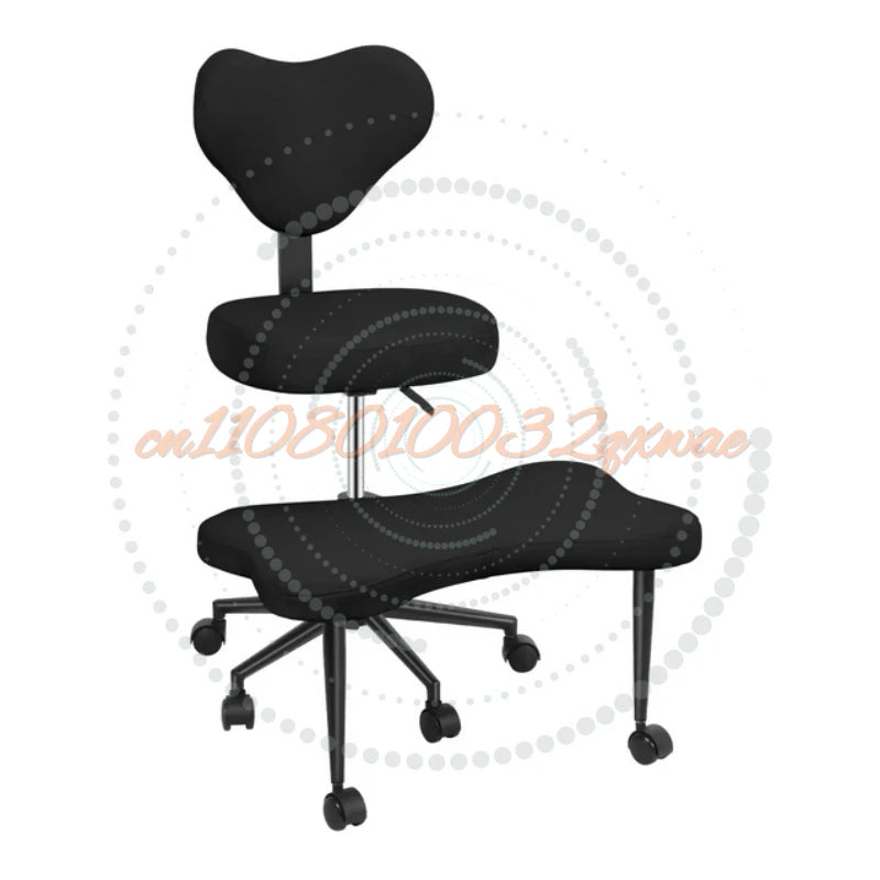 Cross Leg Chair - Meditation Chair with Wheels, ADHD Chair, Height Adjustable Seat, Adjustable Footstool