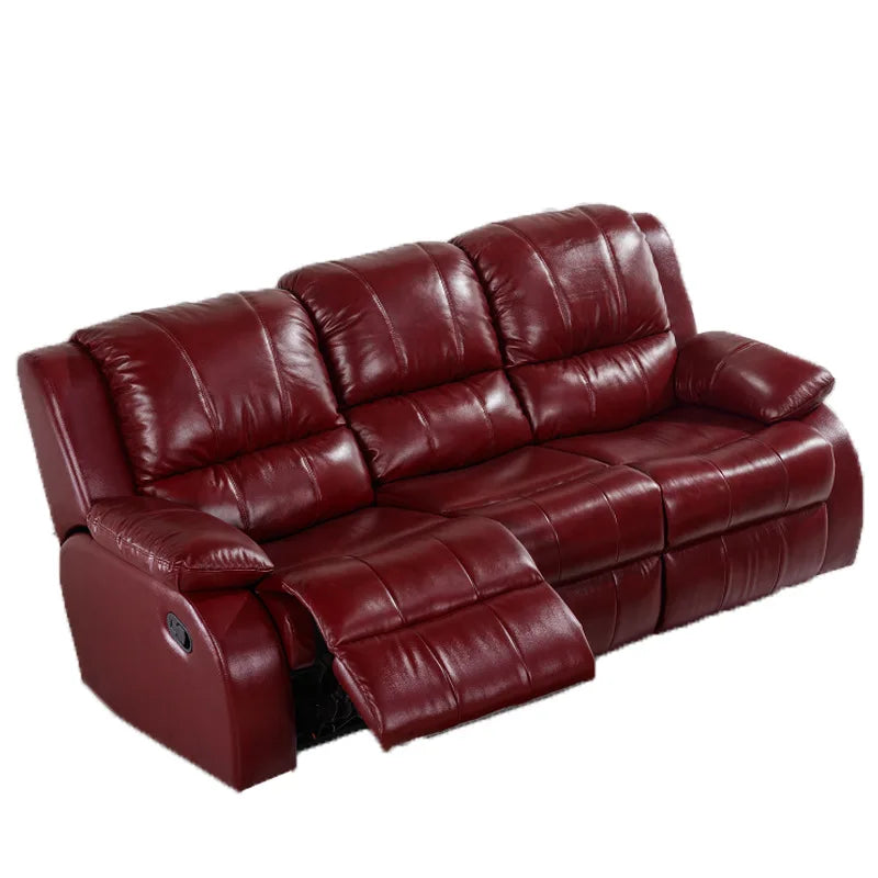 Electric Recliner Sofa Chair Multifunctional Leather Couch for Living Room Small Apartment Home Theater Comfortable Seating