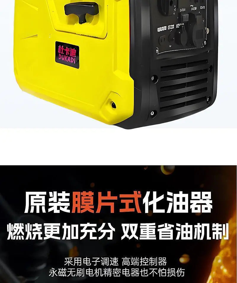 Small   generator 220v household 3KW2/4kW silent inverter RV portable outdoor