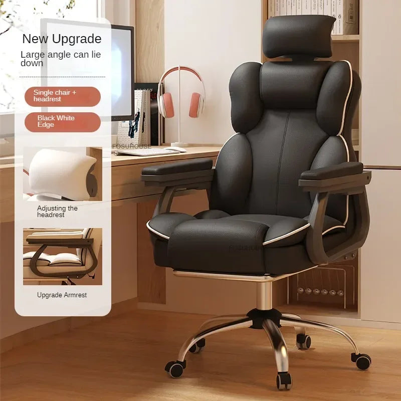 Ergonomic Office Chair Lifting Rotating Armchair Home Game Computer Chair European Backrest Comfort Seating