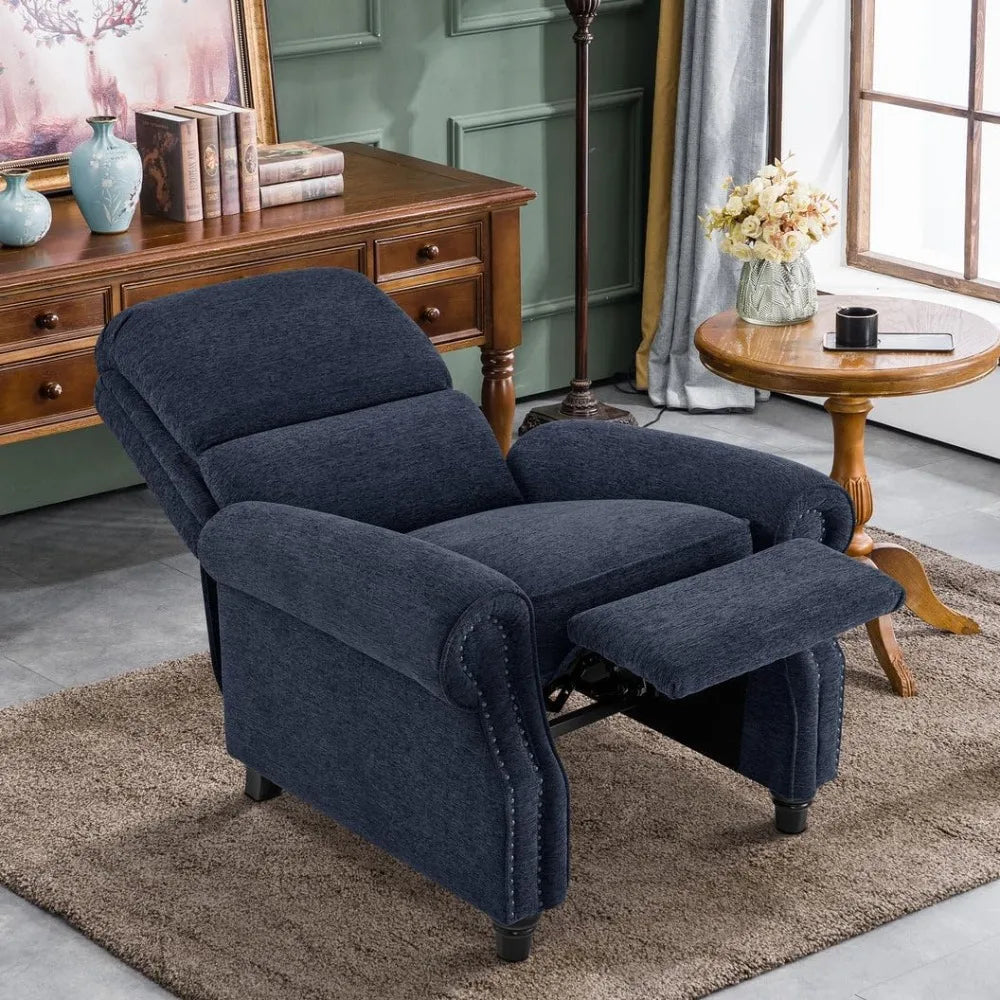 Oversized Push Back Recliner Chair 3-Position Manual Recliner for Living Room