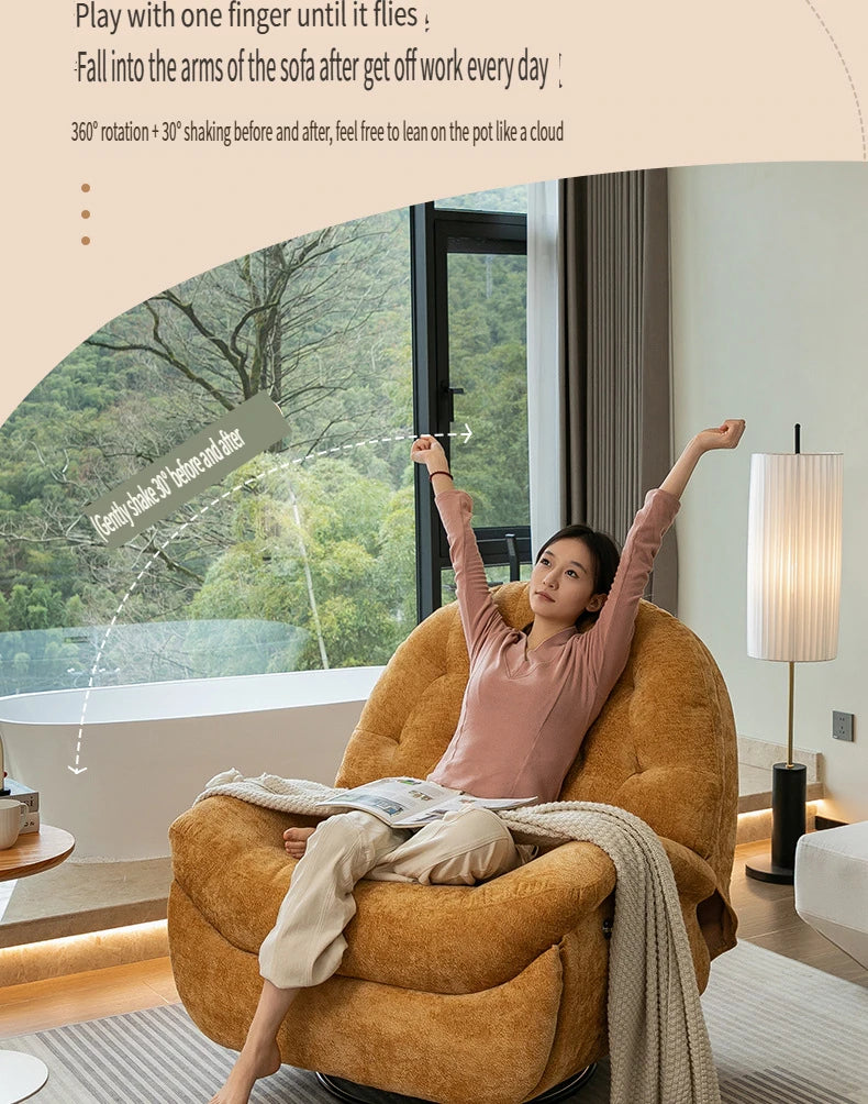Modern lazy rocking chair recliner household furniture multi-functional living room adjustment electric single chair