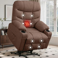 Power Recliner Chair with Massage and Heating, Electric Recliner Chair for Elderly and Adults, Power Lift Recliner with Remote C