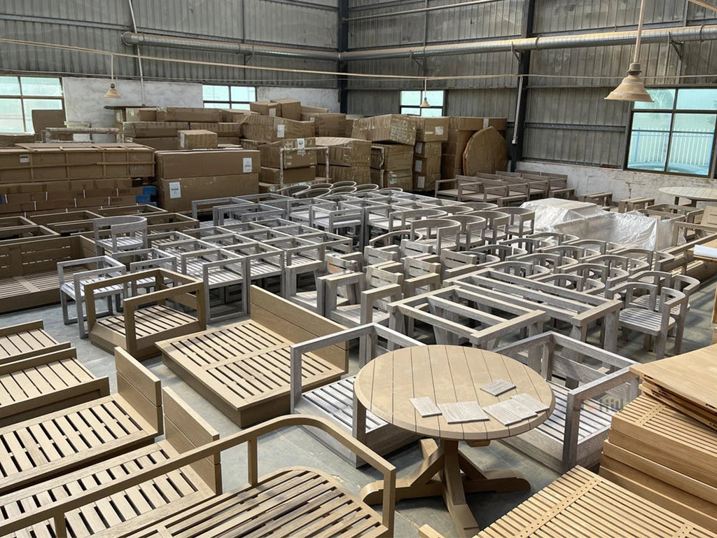 Sofa, with Waterproof UV-resistant Cushion, Outdoor Wooden Furniture, with Customized Service, for Hotel Patio Courtyard Use