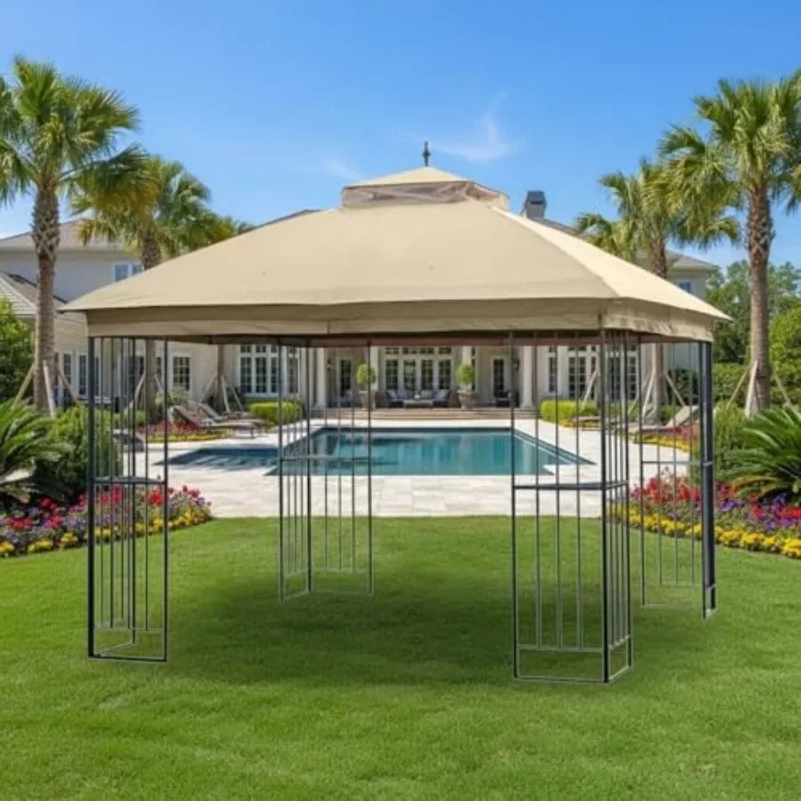 Reinforced RipLock 350 Replacement Canopy Top Cover Compatible with Style Selection 10' x 10' Gazebo Models TPGAZ9116A, TPGAZ91