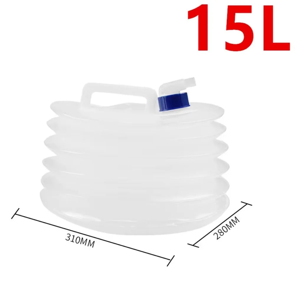 5/10/15L Folding Water Bucket Large Capacity with Faucet Water Bag Reusable Water Storage Container