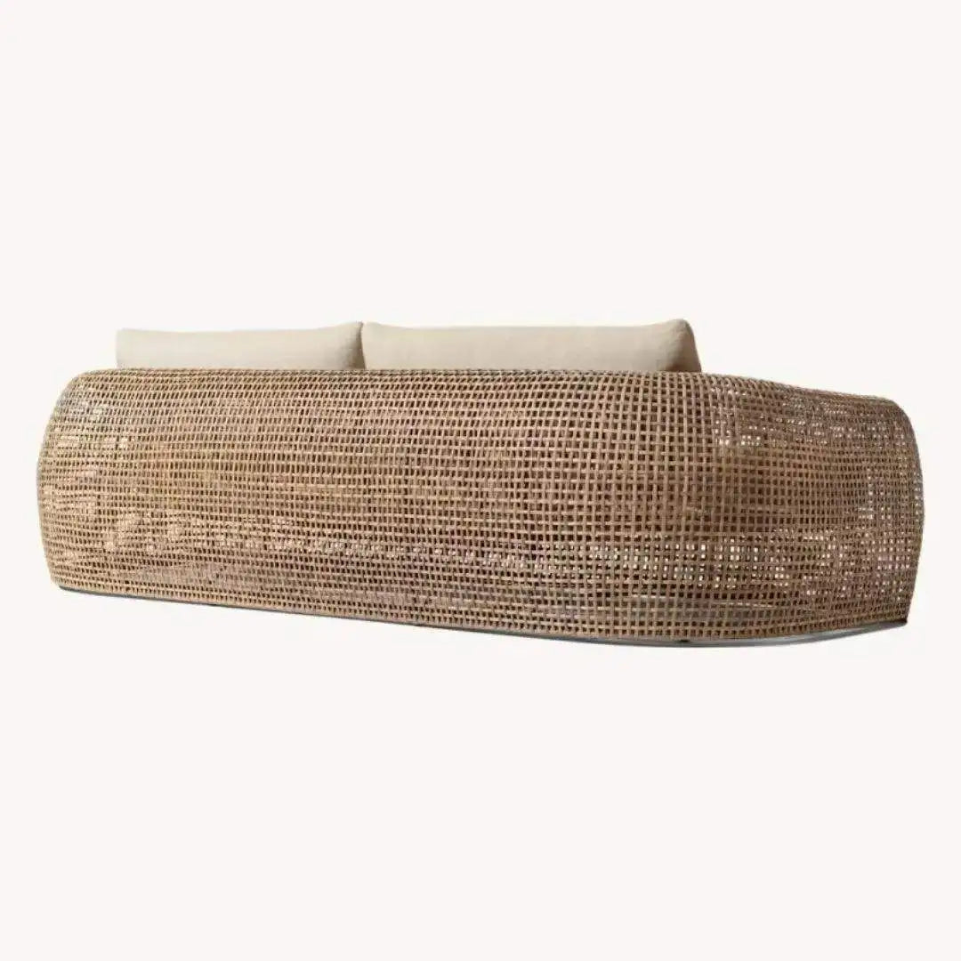 Customized Modern Aluminum Outdoor Rattan Sofa Set Garden Dining Furniture for Living Room Hotel Villa