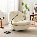 *Cheap Price White Multi-position Single Power Lift Recliner White Leather Comfortable Sofa Chair With Phone Holder