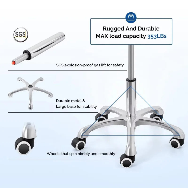 Height Adjustable Dental Chair for Doctor Assistant Dental Chair Ergonomic Stool Office Furniture Chair Hospital Equipment