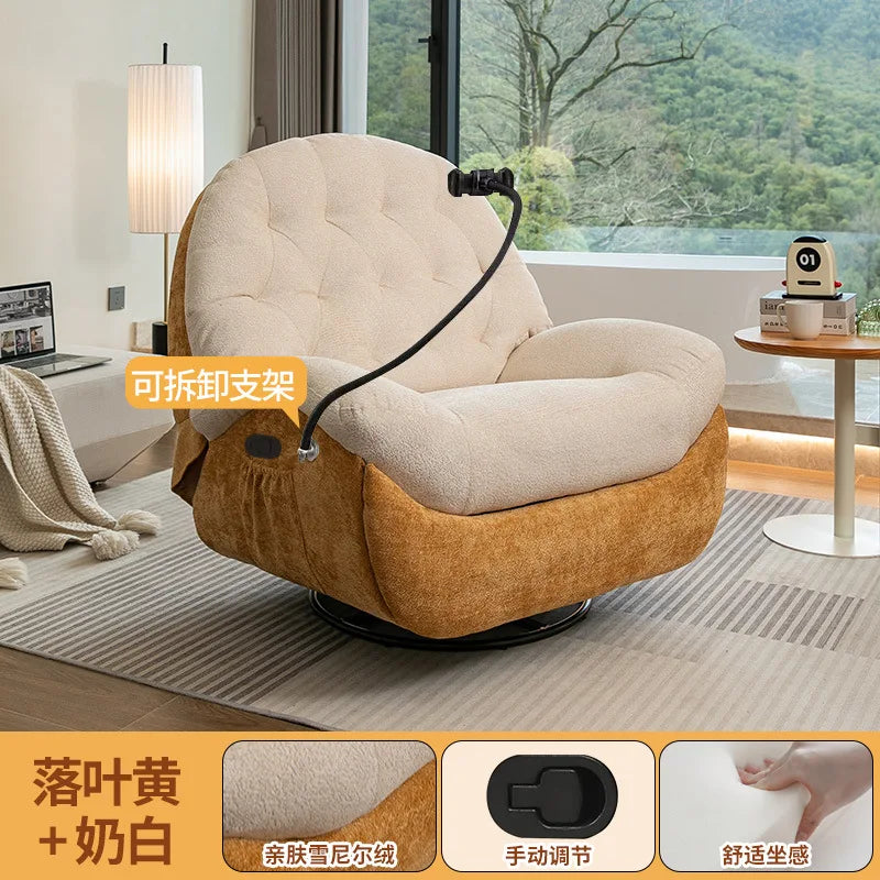 Multifunctional lazy sofa first class  living room sofa chair sleeping recliner electric single Internet celebrity