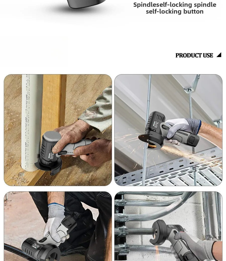 12V Lithium Mini Angle Grinder, Portable Lithium Wireless Small Angle Grinder, Grinding, Cutting, Polishing Machine Tool