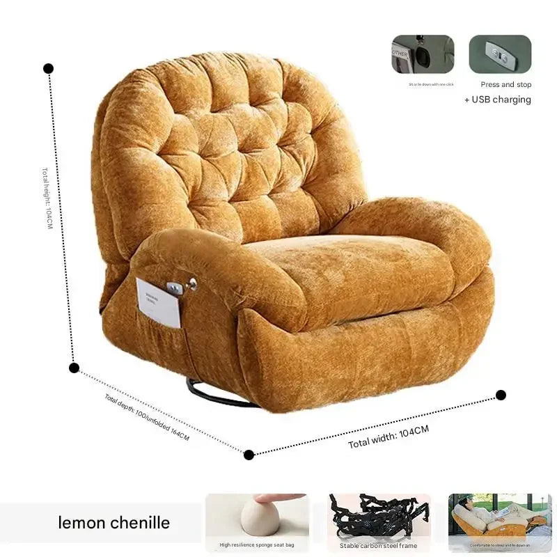 Designer Relax Massage Living Room Chairs Balcony Reading Swivel Comfortable Massage Ergonomic Fauteuil Lounge Suite Furniture